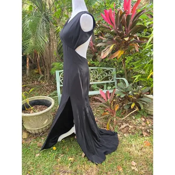 Pamella Roland Formal Dress Black Size 10 - Picture 3 of 5